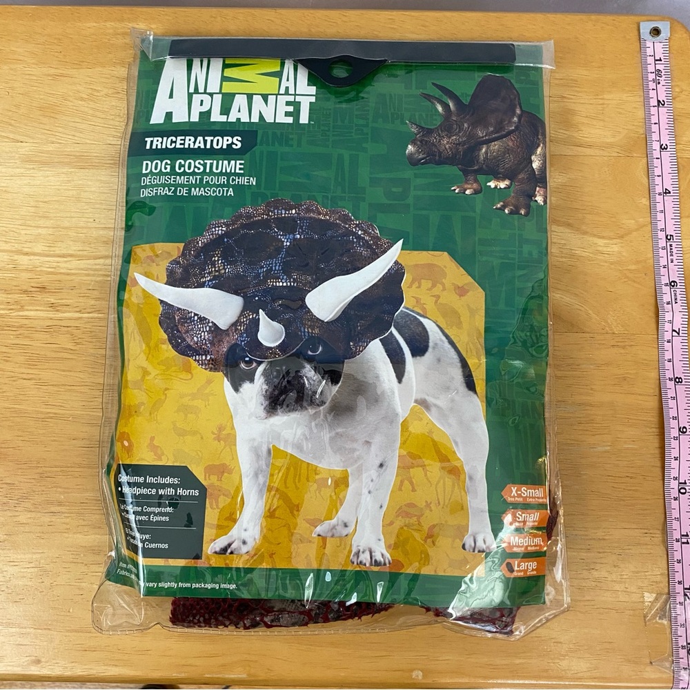 Animal Planet Triceratops Dog Costume Size Large